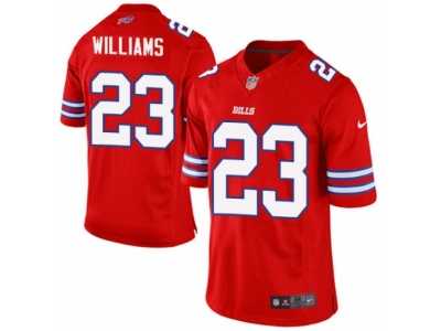 Men's Nike Buffalo Bills #23 Aaron Williams Limited Red Rush NFL Jersey
