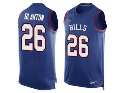 Men's Nike Buffalo Bills #26 Robert Blanton Limited Royal Blue Player Name & Number Tank Top NFL Jersey
