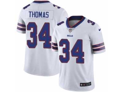 Men's Nike Buffalo Bills #34 Thurman Thomas Vapor Untouchable Limited White NFL Jersey