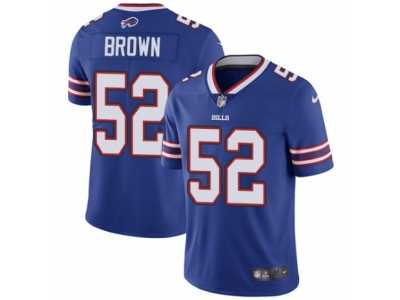 Men's Nike Buffalo Bills #52 Preston Brown Vapor Untouchable Limited Royal Blue Team Color NFL Jersey