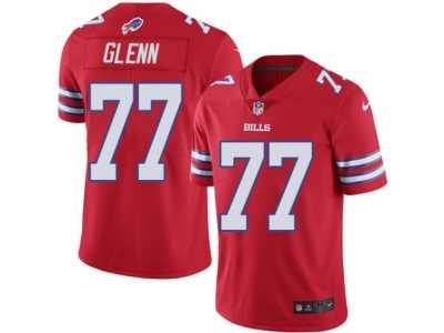 Men's Nike Buffalo Bills #77 Cordy Glenn Limited Red Rush NFL Jersey