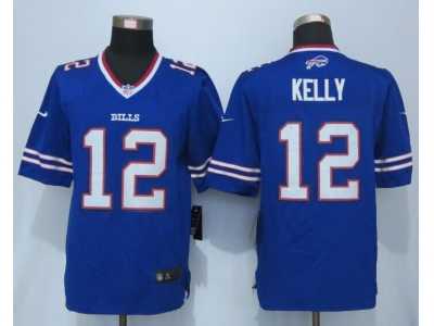 New Nike Buffalo Bills #12 Kelly Blue Jerseys(Limited)