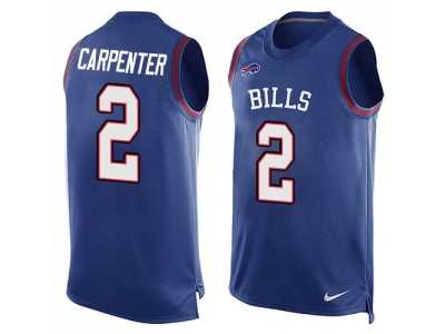 Nike Buffalo Bills #2 Dan Carpenter Royal Blue Team Color Men's Stitched NFL Limited Tank Top Jersey