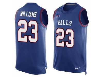 Nike Buffalo Bills #23 Aaron Williams Royal Blue Team Color Men's Stitched NFL Limited Tank Top Jersey
