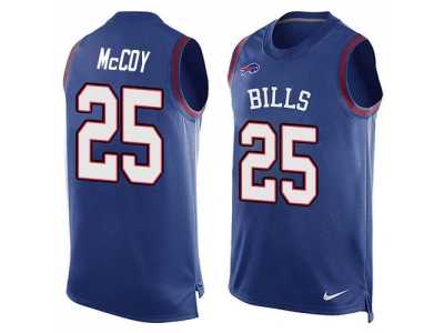 Nike Buffalo Bills #25 LeSean McCoy Royal Blue Team Color Men's Stitched NFL Limited Tank Top Jersey