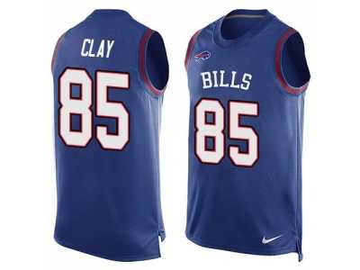 Nike Buffalo Bills #85 Charles Clay Royal Blue Team Color Men's Stitched NFL Limited Tank Top Jersey