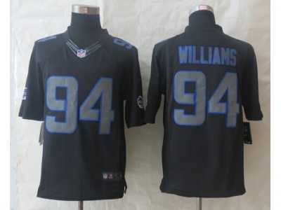 Nike Buffalo Bills #94 Williams Black Jerseys(Impact Limited)