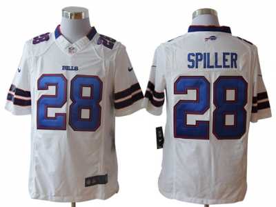 Nike NFL Buffalo Bills #28 C.J. Spiller White Jerseys(Limited)