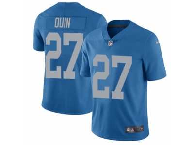 Men's Nike Detroit Lions #27 Glover Quin Vapor Untouchable Limited Blue Alternate NFL Jersey