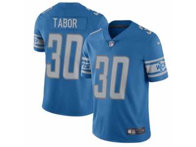 Men's Nike Detroit Lions #30 Teez Tabor Limited Light Blue Team Color Vapor Untouchable NFL Jersey