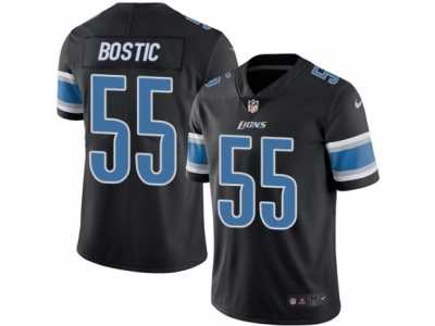 Men's Nike Detroit Lions #55 Jon Bostic Limited Black Rush NFL Jersey
