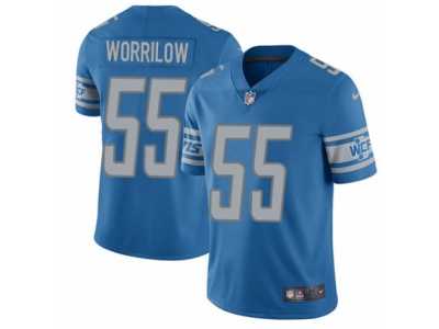 Men's Nike Detroit Lions #55 Paul Worrilow Limited Light Blue Team Color Vapor Untouchable NFL Jersey