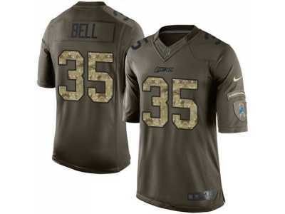 Nike Detroit Lions #35 Joique Bell Green Salute To Service Jerseys(Limited)