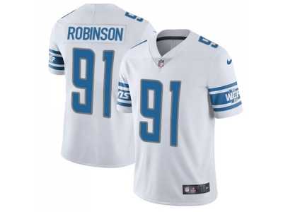 Nike Detroit Lions #91 A'Shawn Robinson White Men's Stitched NFL Limited Jersey