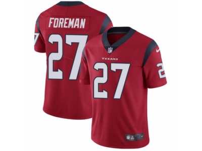 Men's Nike Houston Texans #27 D'Onta Foreman Vapor Untouchable Limited Red Alternate NFL Jersey