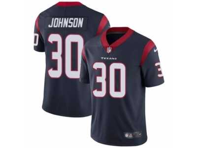 Men's Nike Houston Texans #30 Kevin Johnson Vapor Untouchable Limited Navy Blue Team Color NFL Jersey
