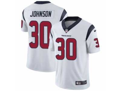 Men's Nike Houston Texans #30 Kevin Johnson Vapor Untouchable Limited White NFL Jersey