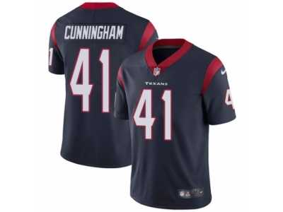 Men's Nike Houston Texans #41 Zach Cunningham Vapor Untouchable Limited Navy Blue Team Color NFL Jersey
