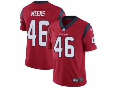 Men's Nike Houston Texans #46 Jon Weeks Vapor Untouchable Limited Red Alternate NFL Jersey