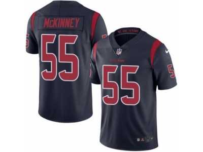 Men's Nike Houston Texans #55 Benardrick McKinney Limited Navy Blue Rush NFL Jersey