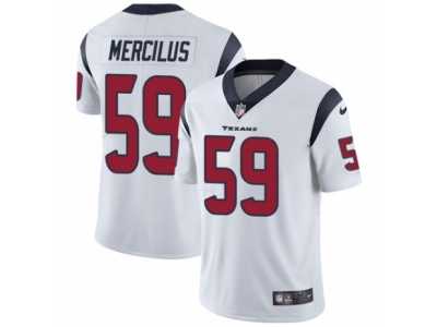 Men's Nike Houston Texans #59 Whitney Mercilus Vapor Untouchable Limited White NFL Jersey