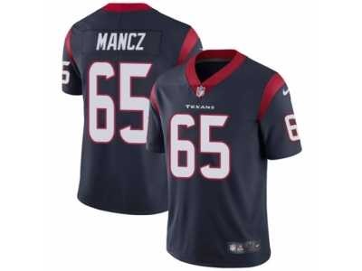 Men's Nike Houston Texans #65 Greg Mancz Vapor Untouchable Limited Navy Blue Team Color NFL Jersey