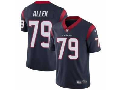 Men's Nike Houston Texans #79 Jeff Allen Vapor Untouchable Limited Navy Blue Team Color NFL Jersey