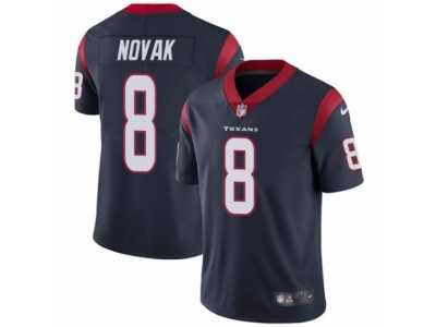 Men's Nike Houston Texans #8 Nick Novak Vapor Untouchable Limited Navy Blue Team Color NFL Jersey
