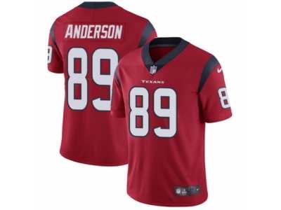 Men's Nike Houston Texans #89 Stephen Anderson Vapor Untouchable Limited Red Alternate NFL Jersey