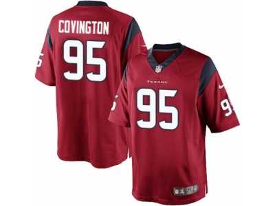 Men's Nike Houston Texans #95 Christian Covington Limited Red Alternate NFL Jersey