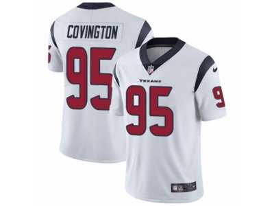 Men's Nike Houston Texans #95 Christian Covington Vapor Untouchable Limited White NFL Jersey