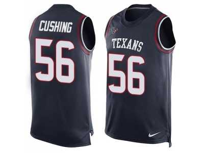 Nike Houston Texans #56 Brian Cushing Navy Blue Team Color Men's Stitched NFL Limited Tank Top Jersey