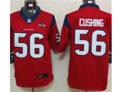 Nike NFL Houston Texans #56 Brian Cushing red Jerseys W 10th Patch(Limited)
