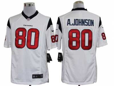 Nike NFL Houston Texans #80 Andre Johnson White Jerseys(Limited)