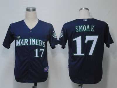 MLB Seattle Mariners #17 Smoak Blue[Cool Base]