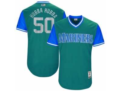 Men\'s 2017 Little League World Series Mariners #50 Nick Vincent Hubba Hubba Aqua Jersey