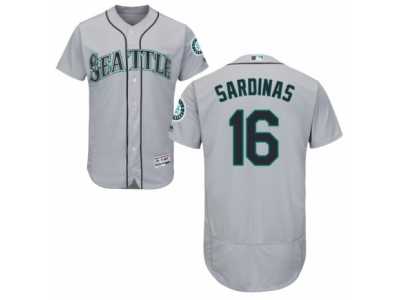 Men's Majestic Seattle Mariners #16 Luis Sardinas Grey Flexbase Authentic Collection MLB Jersey