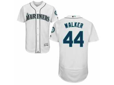 Men's Majestic Seattle Mariners #44 Taijuan Walker White Flexbase Authentic Collection MLB Jersey