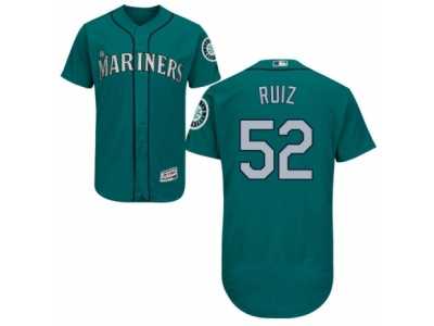 Men's Majestic Seattle Mariners #52 Carlos Ruiz Teal Green Flexbase Authentic Collection MLB Jersey
