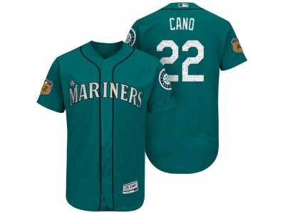 Men's Seattle Mariners #22 Robinson Cano 2017 Spring Training Flex Base Authentic Collection Stitched Baseball Jersey