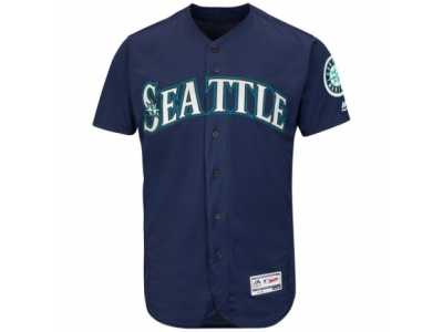 Men's Seattle Mariners Majestic Alternate Blank Navy Flex Base Authentic Collection Team Jersey