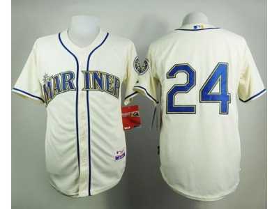 Mlb Seattle Mariners #24 Ken Griffey Cream Alternate Cool Base Stitched Baseball Jerseys