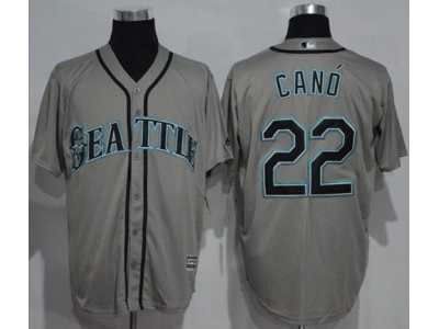 Seattle Mariners #22 Robinson Cano Grey New Cool Base Stitched MLB Jersey