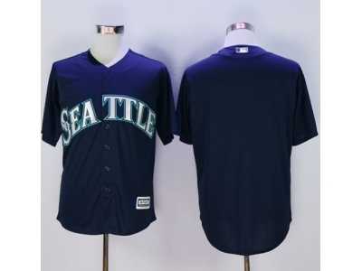 Seattle Mariners Blank Navy blue New Cool Base Stitched Baseball Jersey