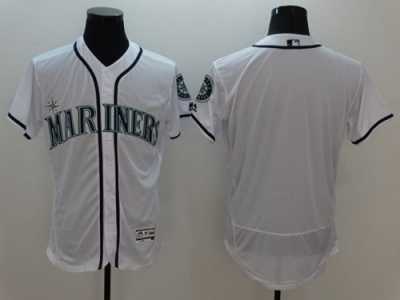 Seattle Mariners Blank White Flexbase Authentic Collection Stitched Baseball Jersey
