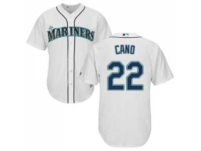 Youth Seattle Mariners #22 Robinson Cano White Cool Base Stitched MLB Jersey