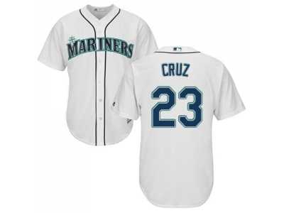 Youth Seattle Mariners #23 Nelson Cruz White Cool Base Stitched MLB Jersey