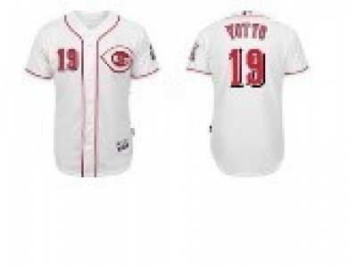 Cincinnati Reds #19 Joey Votto white