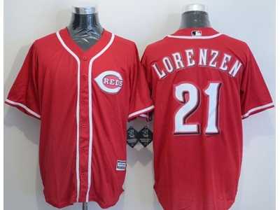 Cincinnati Reds #21 Michael Lorenzen Red New Cool Base Stitched Baseball Jersey