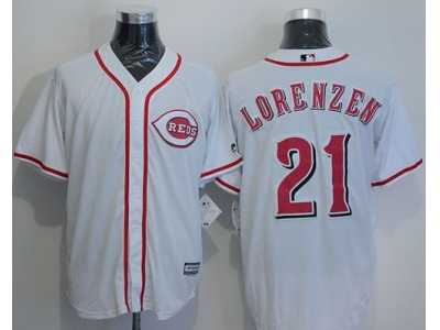 Cincinnati Reds #21 Michael Lorenzen White New Cool Base Stitched Baseball Jersey
